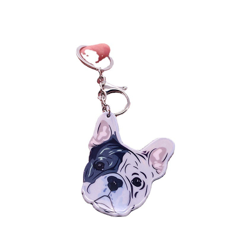 Wholesale of Cute Dog Acrylic Keychains